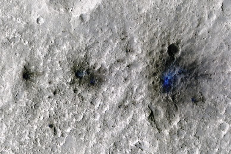 Meteorietinslagkraters op Mars